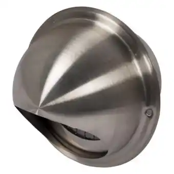 GAMMA Sanivesk overdrukrooster met bolkap ø100 mm inox aanbieding