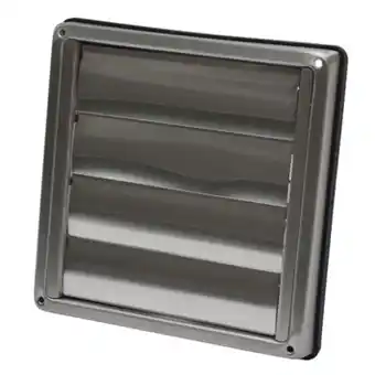 GAMMA Sanivesk overdrukrooster met lamellen ø150 mm inox aanbieding