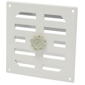 GAMMA Sanivesk schoepenrooster 150x150 mm aluminium wit aanbieding