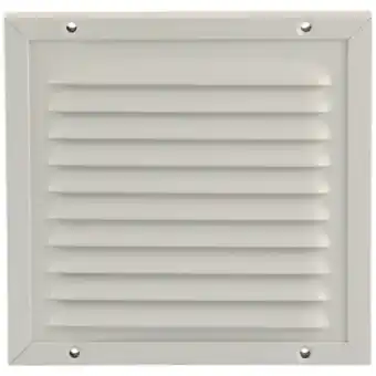 GAMMA Renson opbouw schoepenrooster met kader en muggengaas 150x150 mm aluminium wit aanbieding