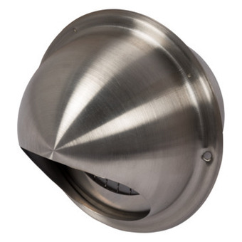 GAMMA Sanivesk overdrukrooster bol ø125 mm inox aanbieding