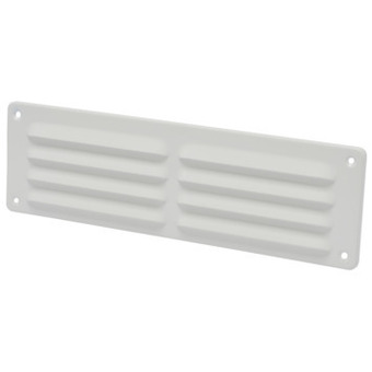 GAMMA Sanivesk schoepenrooster 300x90 mm aluminium wit aanbieding