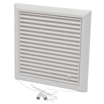 GAMMA Sanivesk schuifrooster met koord 250x250 mm kunststof wit aanbieding