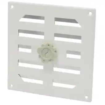 GAMMA Sanivesk schoepenrooster 195x195 mm aluminium wit aanbieding