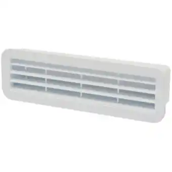GAMMA Sanivesk vlakkanaal muurrooster 220x55 mm kunststof wit aanbieding