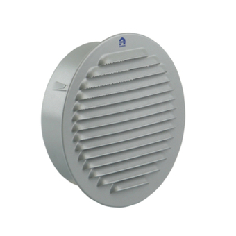 GAMMA Renson inbouw schoepenrooster rond ø150 mm aluminium ral 9006 aanbieding