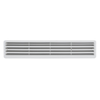 GAMMA Sanivesk ventilatierooster voor deuren en meubels 460x90 mm kunststof wit aanbieding
