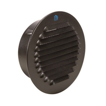 GAMMA Renson inbouw schoepenrooster rond ø120 mm aluminium ral 9006 aanbieding