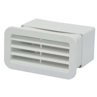 GAMMA Icv air muurrooster vlakkanaal wit 110x55 mm aanbieding