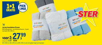 Makro Jersey hoeslakens dream aanbieding