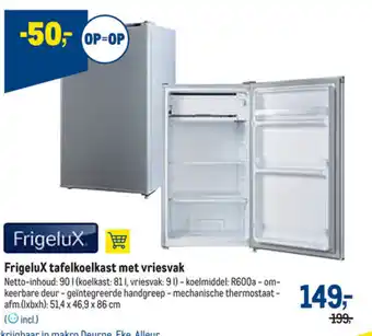 Frigelux tafelkoelkast met vriesvak