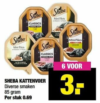 Big Bazar Sheba kattenvoer aanbieding