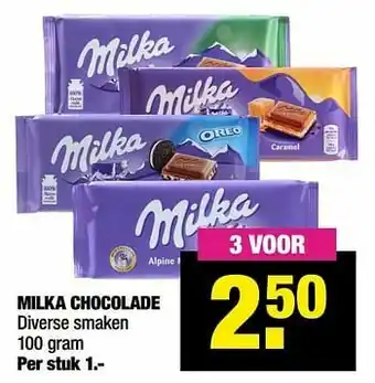Milka chocolade