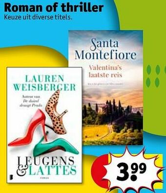 Kruidvat Roman of thriller aanbieding