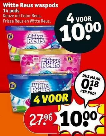 Kruidvat Witte reus waspods aanbieding