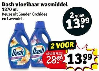 Kruidvat Dash vloeibaar wasmiddel aanbieding