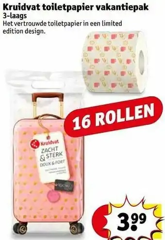 Kruidvat Kruidvat toiletpapier vakantiepak aanbieding