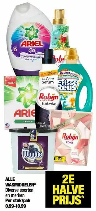 Big Bazar Alle wasmiddelen aanbieding