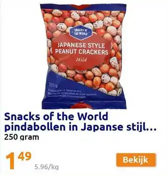 Action Snacks of the world pindabollen in japanse stijl aanbieding