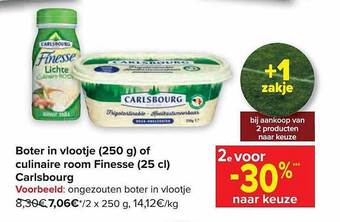 Carrefour Boter in vlootje of culinaire room finesse carlsbourg aanbieding