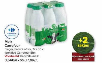 Carrefour Melk aanbieding