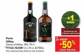 Carrefour Porto offley tawny of white aanbieding