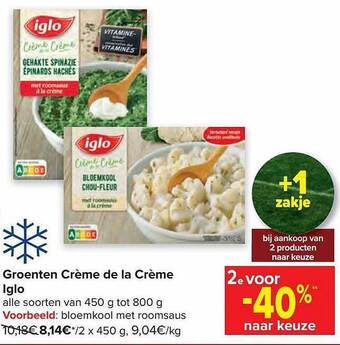 Groenten crème de la crème iglo