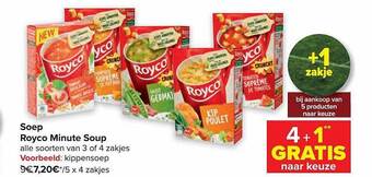 Carrefour Soep royco minute soup aanbieding