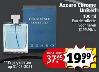 Kruidvat Azzaro chrome united edt aanbieding