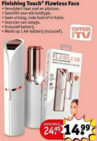 Kruidvat Finishing touch flawless face aanbieding