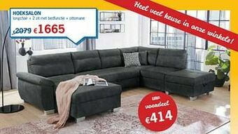 De Prijzenklopper Hoeksalon aanbieding