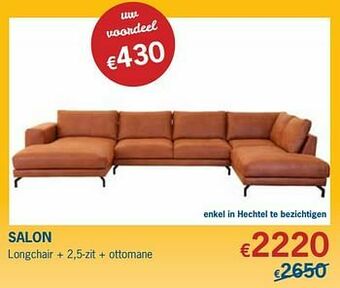 De Prijzenklopper Salon aanbieding