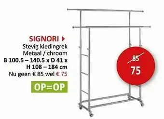 Weba Signori stevig kledingrek aanbieding