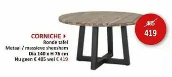 Weba Corniche ronde tafel aanbieding