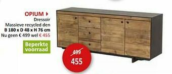 Weba Opium dressoir aanbieding