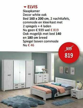 Weba Elvis slaapkamer aanbieding