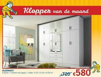 De Prijzenklopper Kleerkast aanbieding