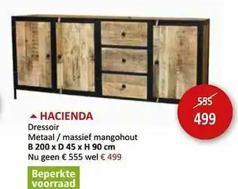 Weba Hacienda dressoir aanbieding