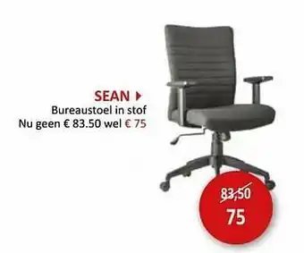 Weba Sean bureaustoel in stof aanbieding