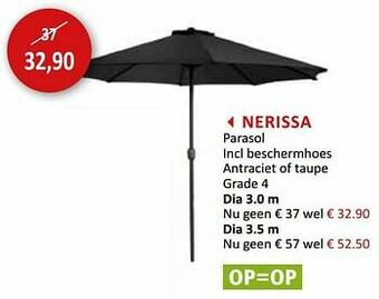 Weba Nerissa parasol aanbieding