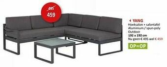 Weba Yang hoeksalon + salontafel aanbieding