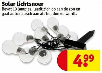 Kruidvat Solar lichtsnoer aanbieding