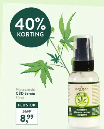 Holland & Barrett Jacob Hooy CBD Serum 50ml aanbieding