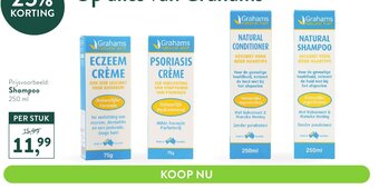 Holland & Barrett Grahams Shampoo 250ml aanbieding