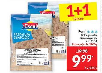 Intermarché Escal wilde garnalen aanbieding
