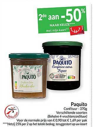 Intermarché Paquito confituur aanbieding