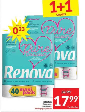 Intermarché Renova toiletpapier aanbieding