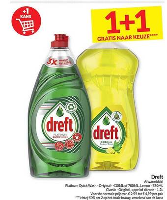 Intermarché Dreft afwasmiddel aanbieding