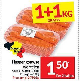Intermarché Haspengouwse wortelen aanbieding