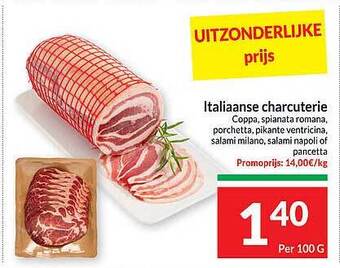 Intermarché Italiaanse charcuterie aanbieding